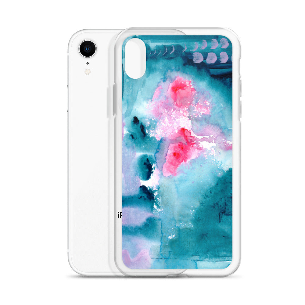 Magical Blue I Clear Case for iPhone® - Aquamarine Design - Artistic Gifts for Women - Art by Artist Tania Herrera from Aquamarine Design Studio