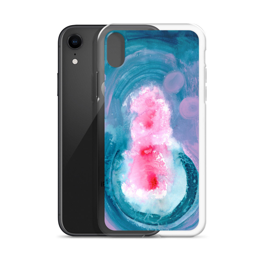 Magical Blue II Clear Case for iPhone® - Aquamarine Design - Artistic Gifts for Women - Art by Artist Tania Herrera from Aquamarine Design Studio