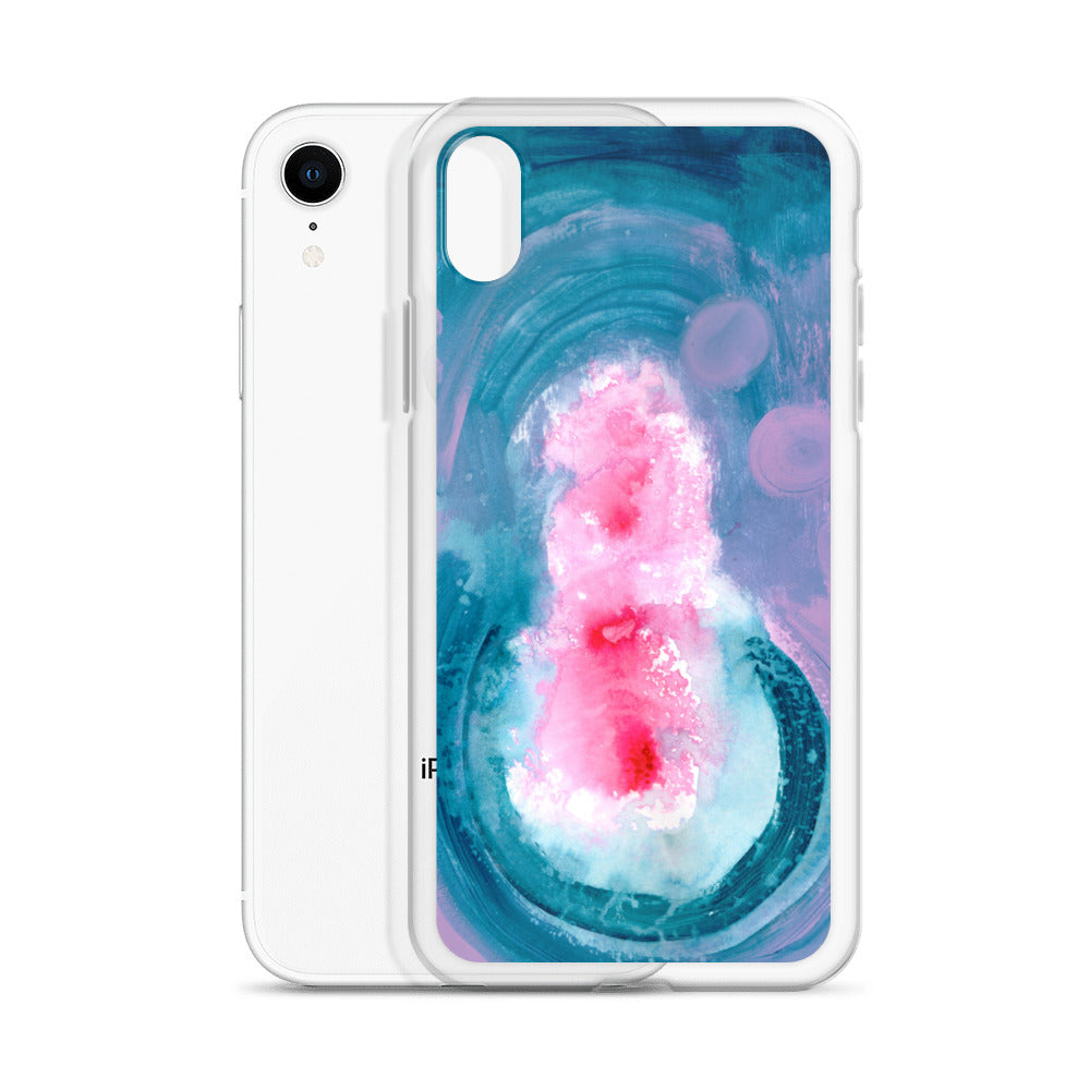Magical Blue II Clear Case for iPhone® - Aquamarine Design - Artistic Gifts for Women - Art by Artist Tania Herrera from Aquamarine Design Studio