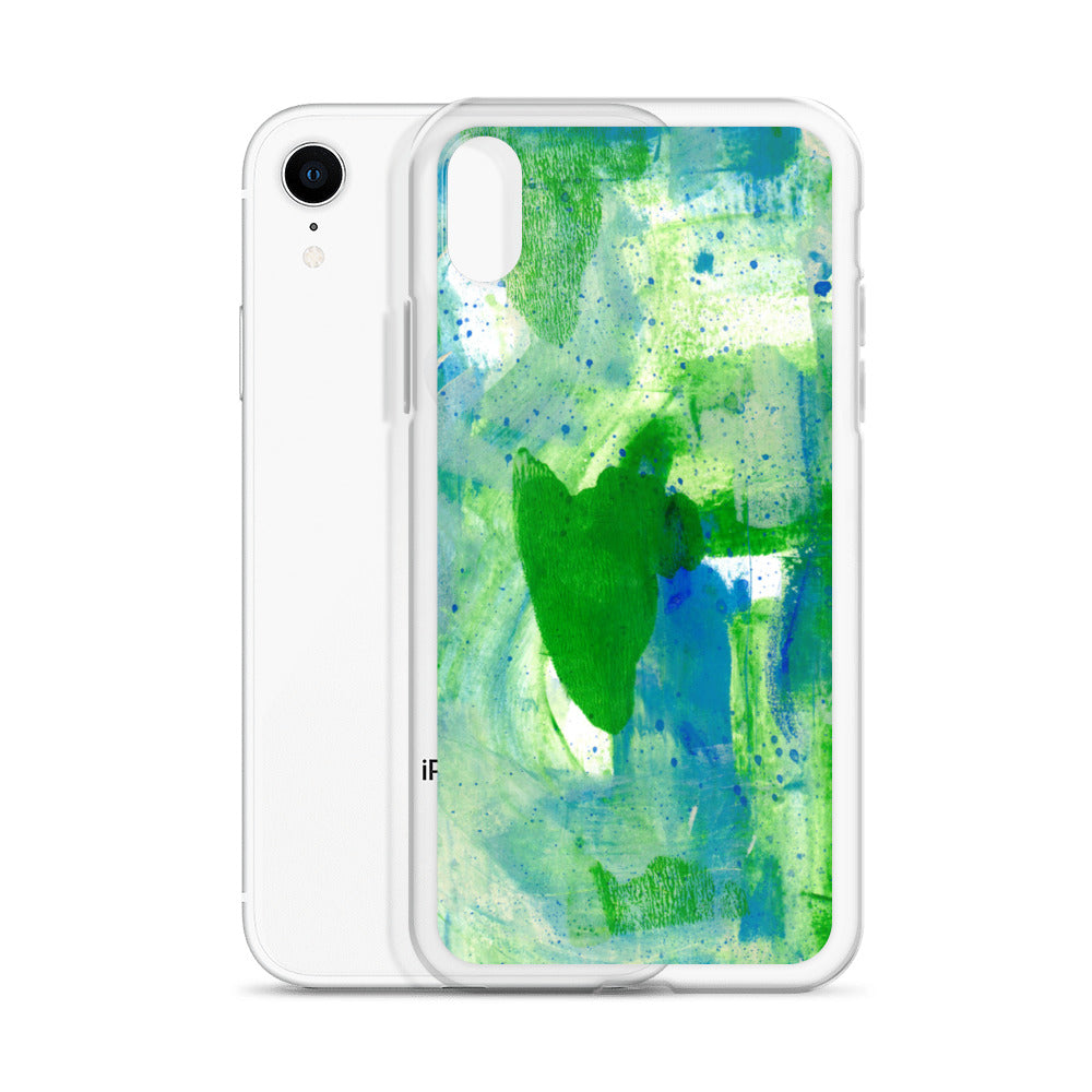 Green Mist Clear Case for iPhone® - Aquamarine Design - Artistic Gifts for Women - Art by Artist Tania Herrera from Aquamarine Design Studio