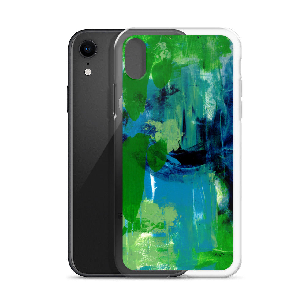Cool Colors Clear Case for iPhone® - Aquamarine Design - Artistic Gifts for Women - Art by Artist Tania Herrera from Aquamarine Design Studio