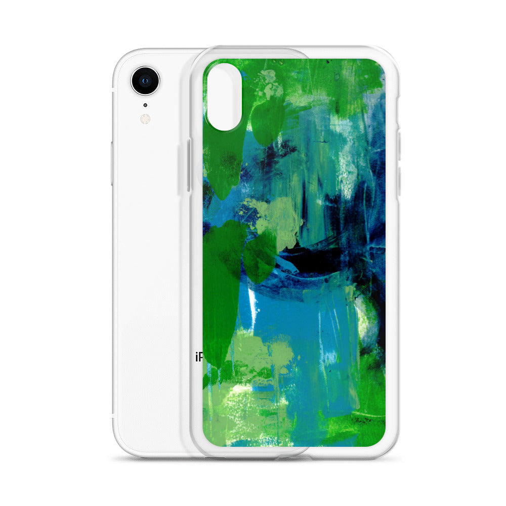 Cool Colors Clear Case for iPhone® - Aquamarine Design - Artistic Gifts for Women - Art by Artist Tania Herrera from Aquamarine Design Studio
