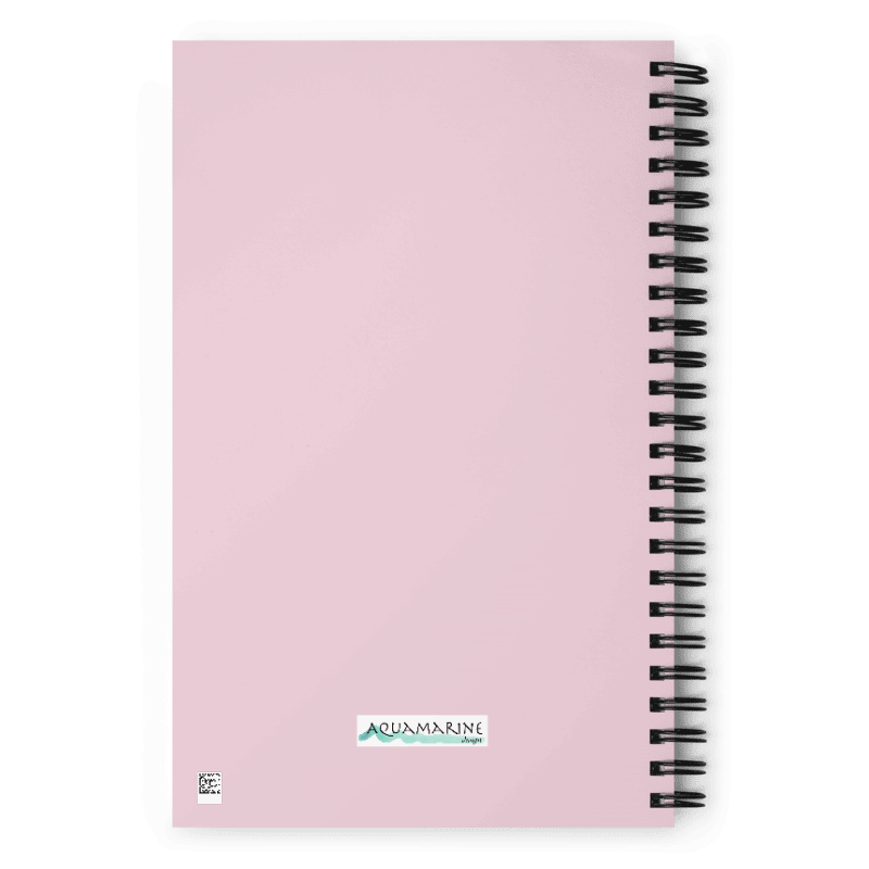 Flamingo Spiral notebook - Aquamarine Design - Artistic Gifts for Women - Art by Artist Tania Herrera from Aquamarine Design Studio