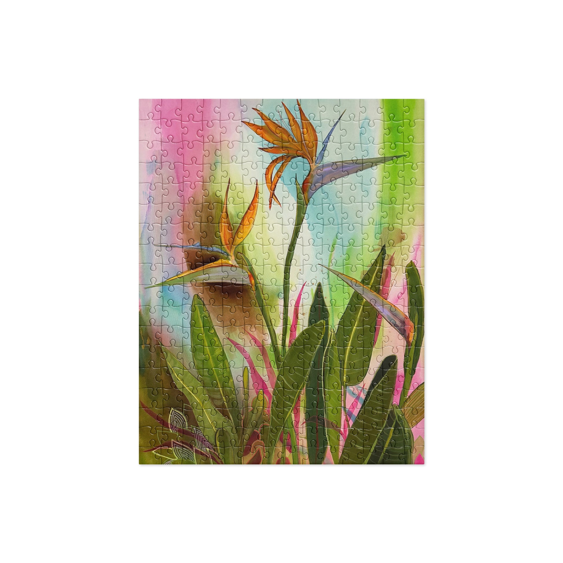 Birds of Paradise-Jigsaw puzzle - Aquamarine Design - Artistic Gifts for Women - Art by Artist Tania Herrera from Aquamarine Design Studio