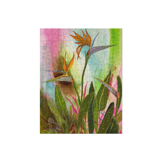 Birds of Paradise-Jigsaw puzzle - Aquamarine Design - Artistic Gifts for Women - Art by Artist Tania Herrera from Aquamarine Design Studio