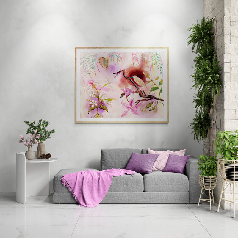 Beautiful Garden - Art Print - Aquamarine Design - Artistic Gifts for Women - Art by Artist Tania Herrera from Aquamarine Design Studio