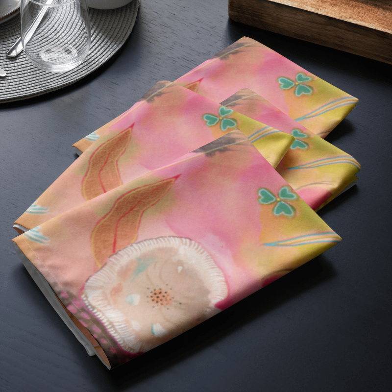 Mushroom Cloth napkin set