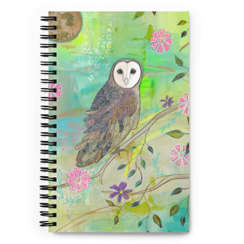 Colorful Night- Spiral notebook - Aquamarine Design - Artistic Gifts for Women - Art by Artist Tania Herrera from Aquamarine Design Studio