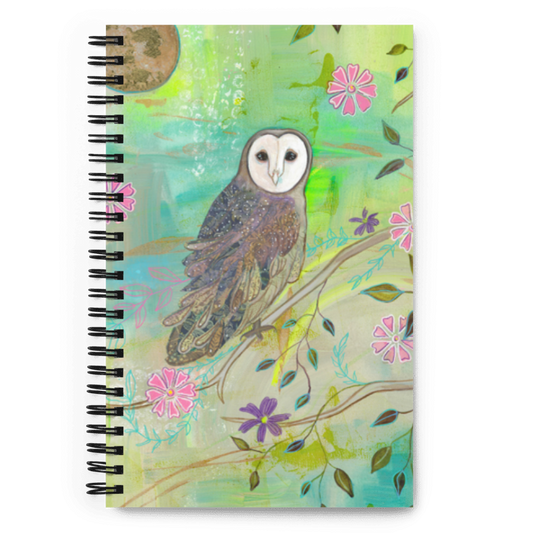 Colorful Night- Spiral notebook - Aquamarine Design - Artistic Gifts for Women - Art by Artist Tania Herrera from Aquamarine Design Studio