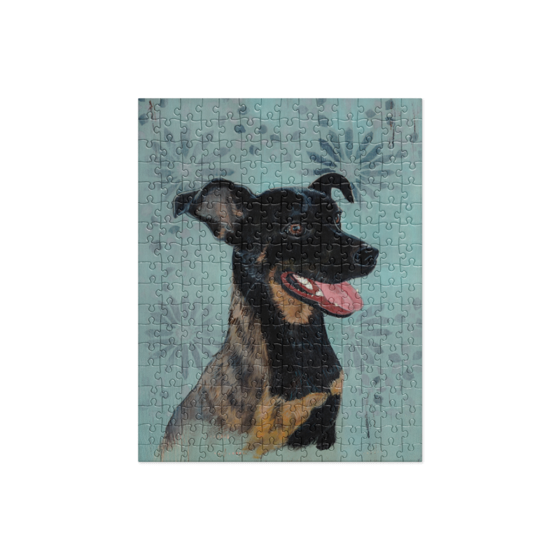 Rambo Jigsaw puzzle - Aquamarine Design - Artistic Gifts for Women - Art by Artist Tania Herrera from Aquamarine Design Studio
