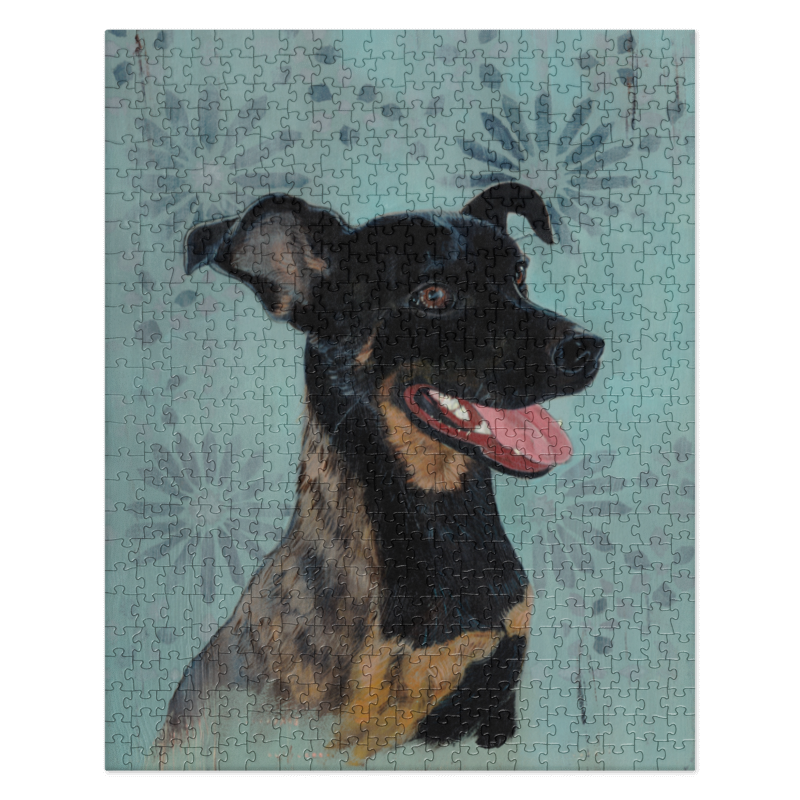 Rambo Jigsaw puzzle - Aquamarine Design - Artistic Gifts for Women - Art by Artist Tania Herrera from Aquamarine Design Studio