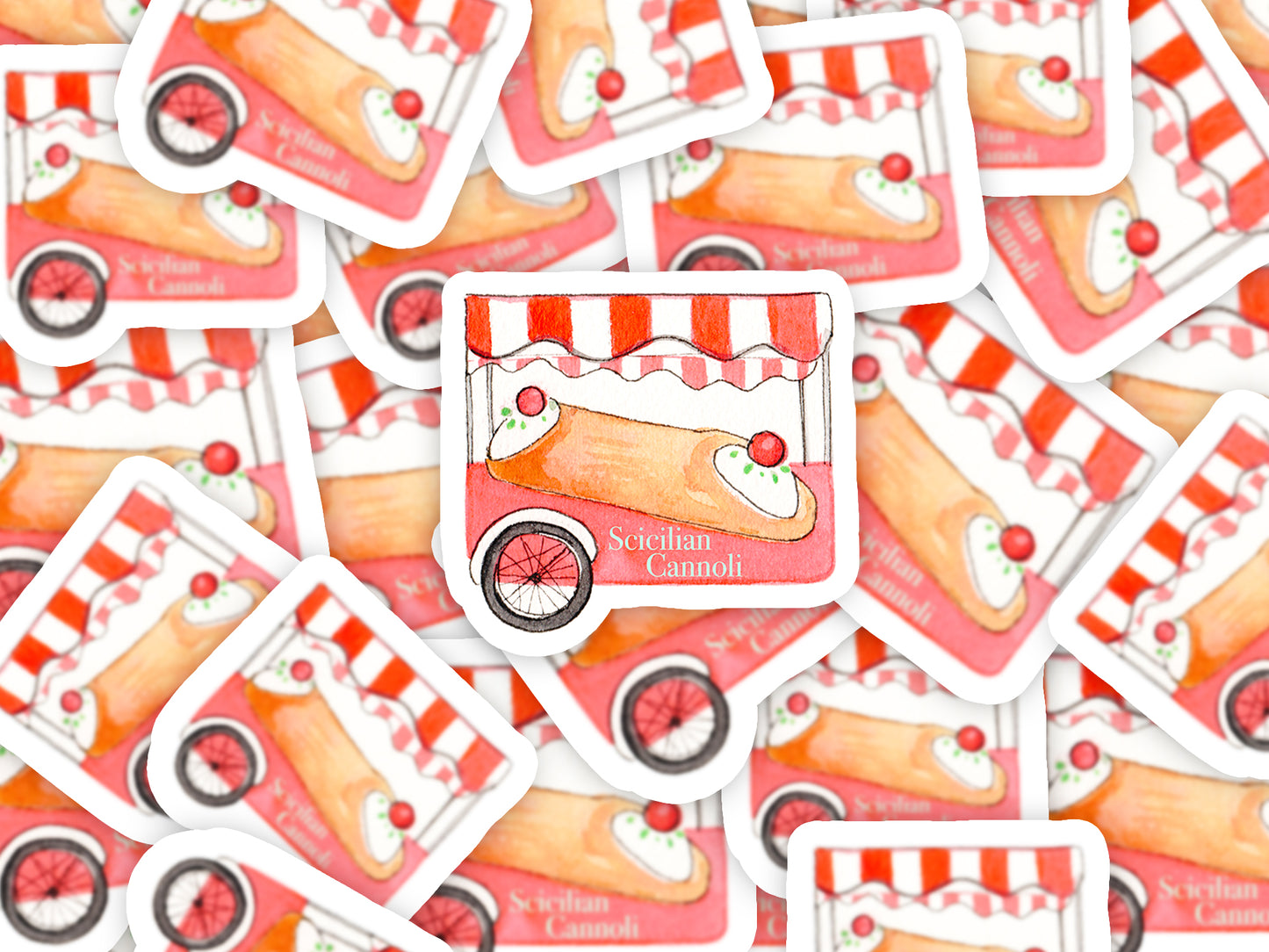 Cannoli Bubble-free stickers