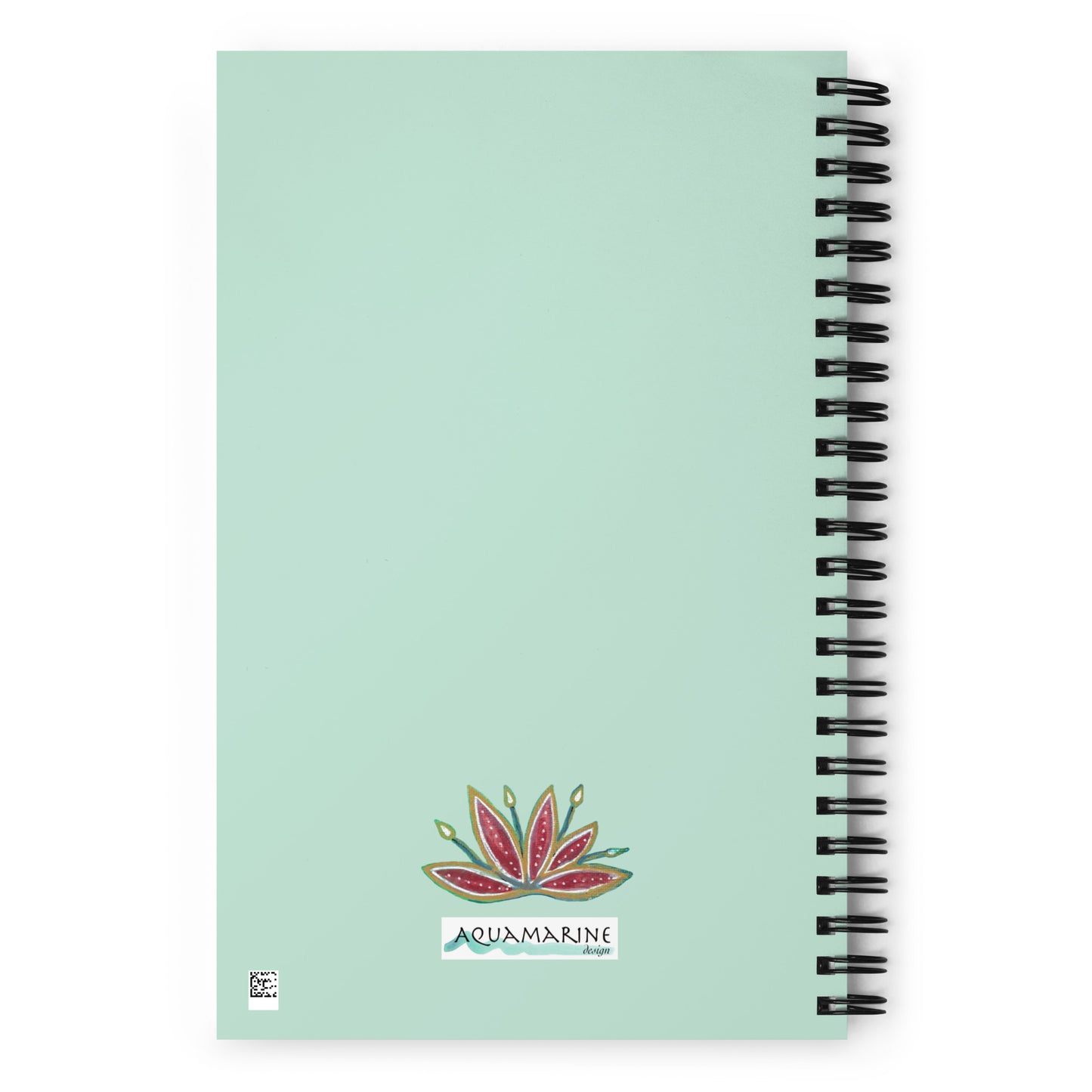 Serenity Spiral notebook - Aquamarine Design - Artistic Gifts for Women - Art by Artist Tania Herrera from Aquamarine Design Studio