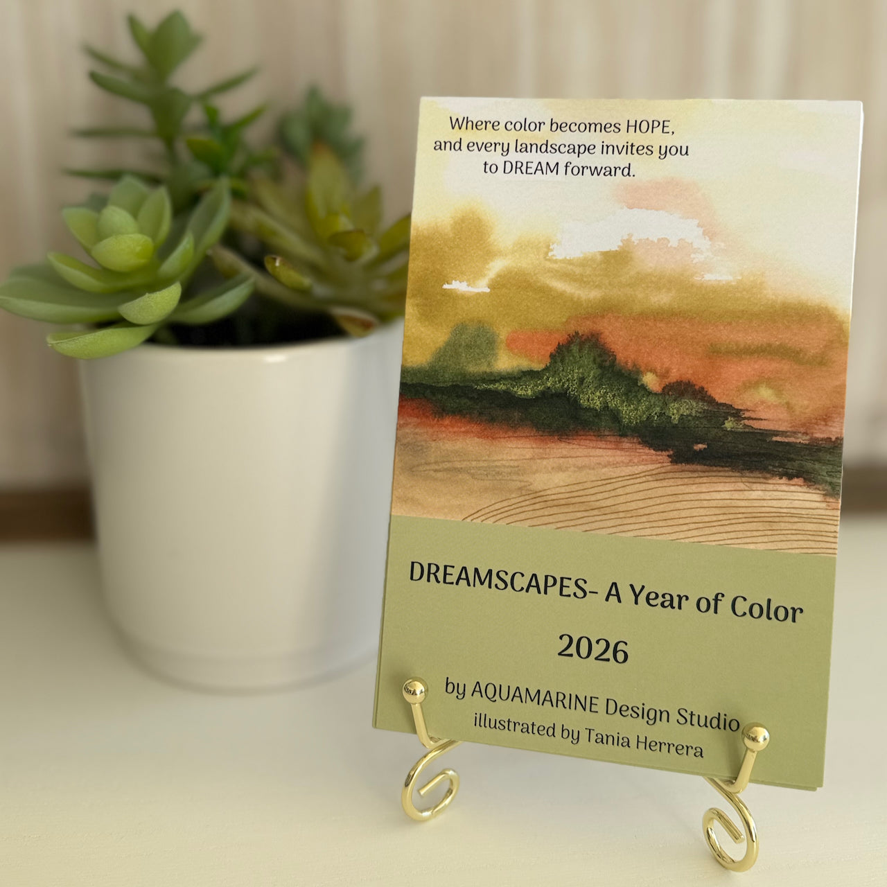 2026 Desk Calendar- Dreamscapes