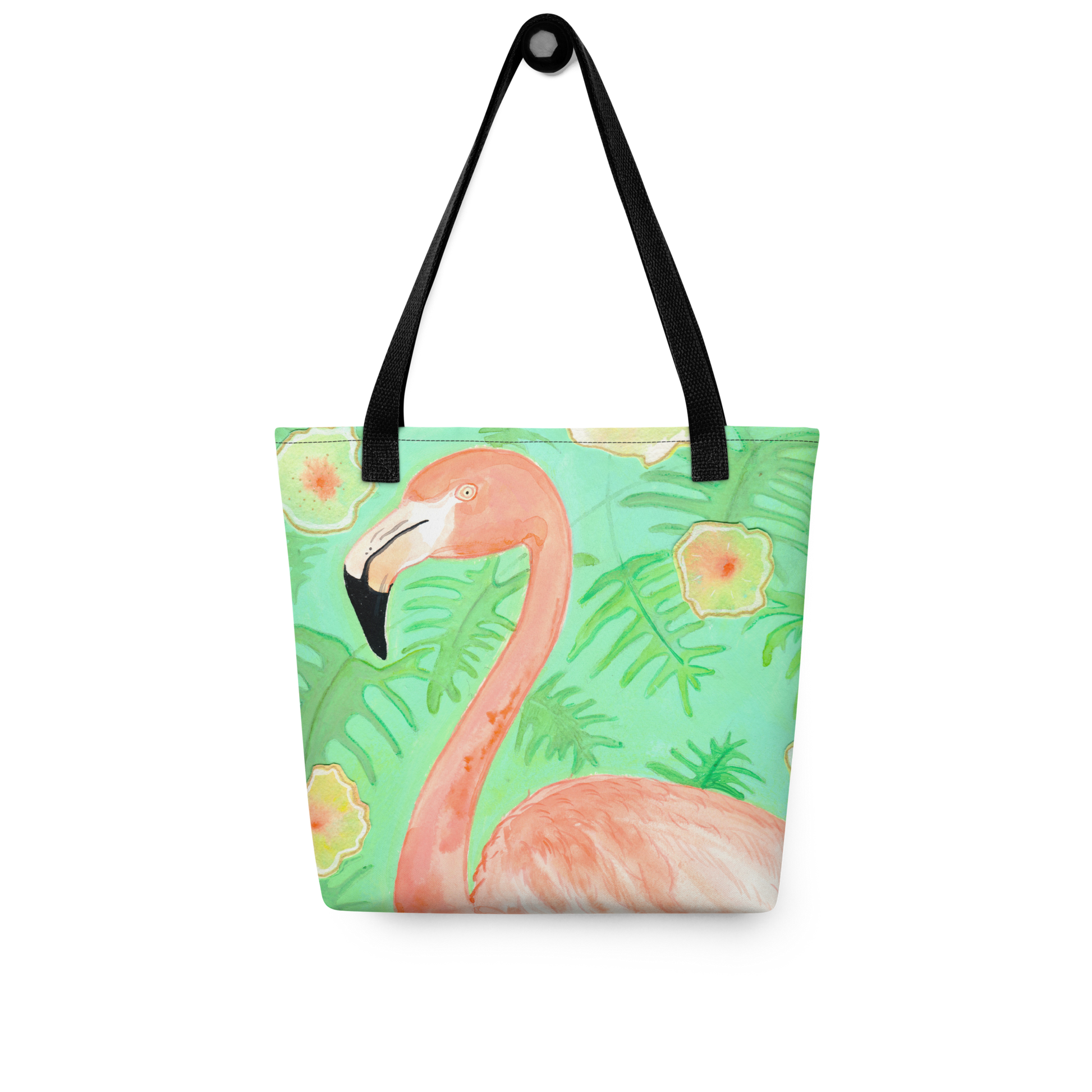 Flamingo Tote bag - Aquamarine Design - Artistic Gifts for Women - Art by Artist Tania Herrera from Aquamarine Design Studio