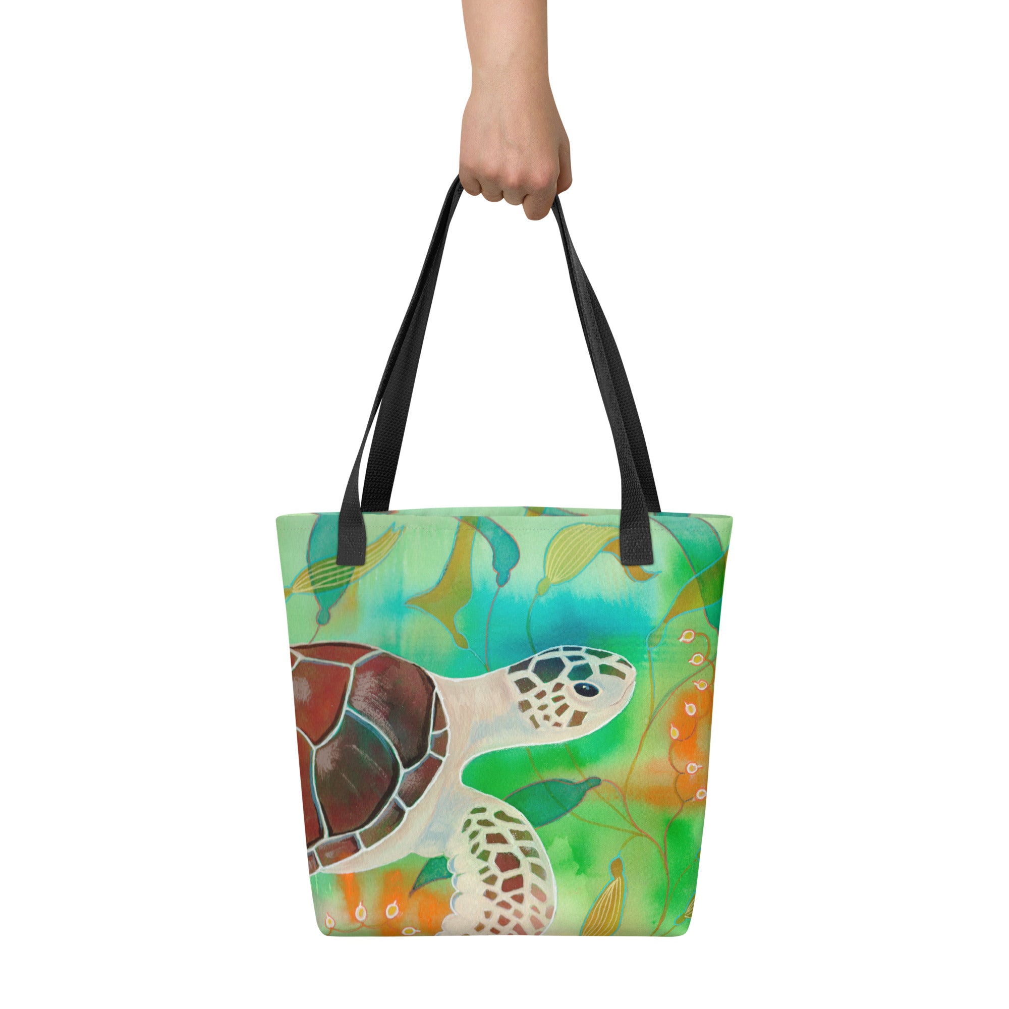 Retailer Aquamarine Sea Turtle large Tote Bag