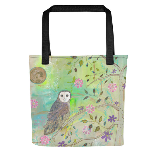 Colorful Night Tote bag - Aquamarine Design - Artistic Gifts for Women - Art by Artist Tania Herrera from Aquamarine Design Studio