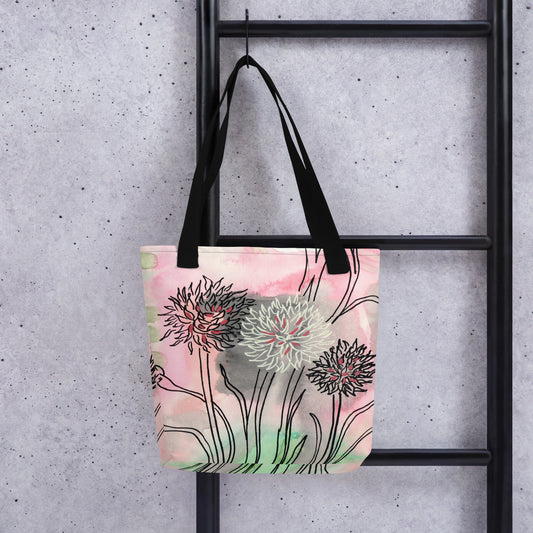 Cornflower Tote bag - Aquamarine Design - Artistic Gifts for Women - Art by Artist Tania Herrera from Aquamarine Design Studio