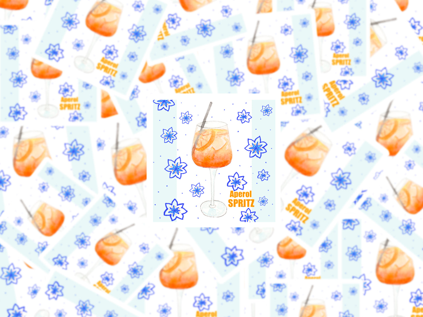 Aperol Spritz Bubble-free stickers