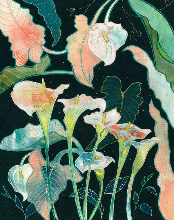 Bouquet of Callas - Art Print