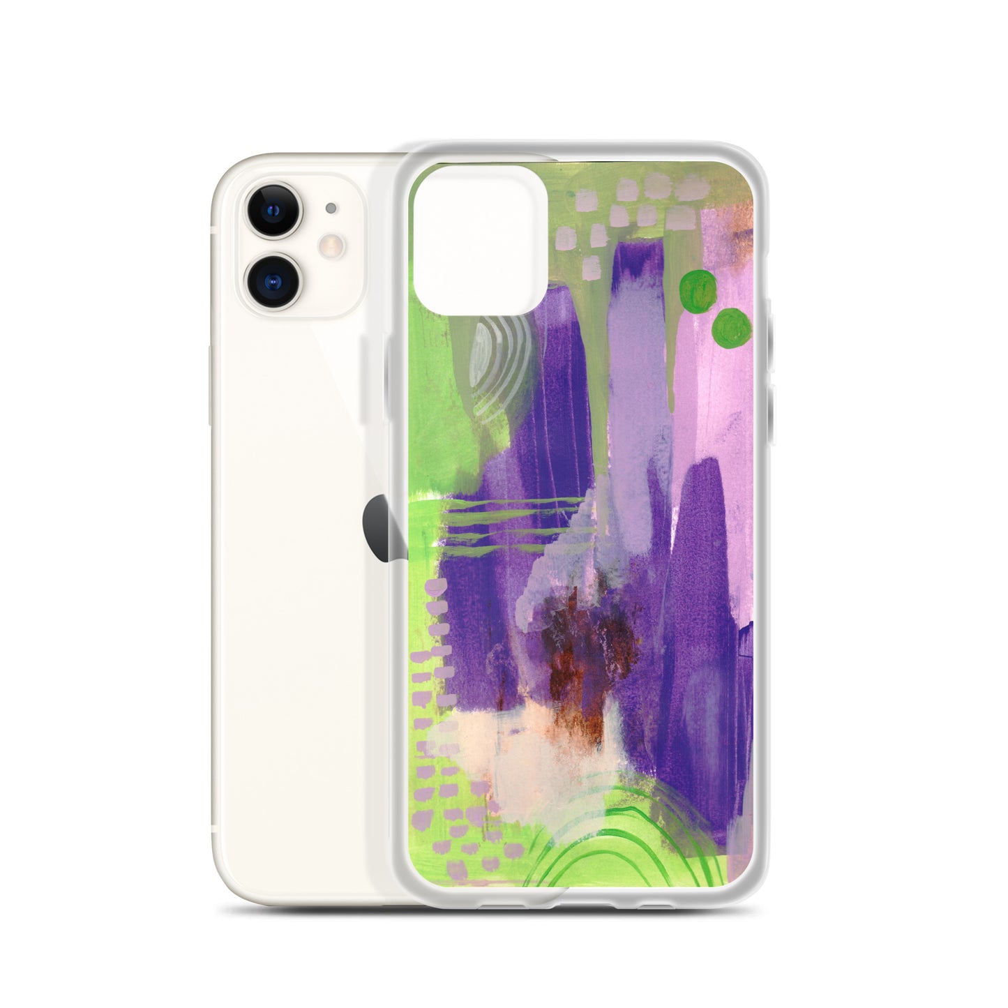 Purple Abstract II Clear Case for iPhone®