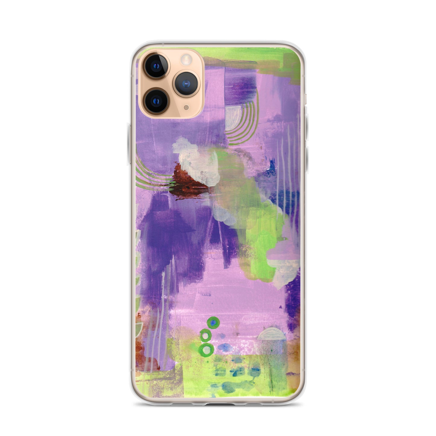 Purple Abstract I Clear Case for iPhone®