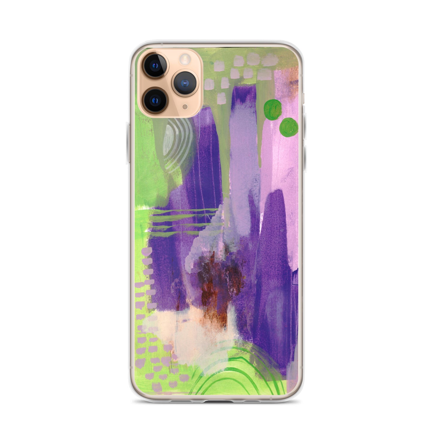 Purple Abstract II Clear Case for iPhone®