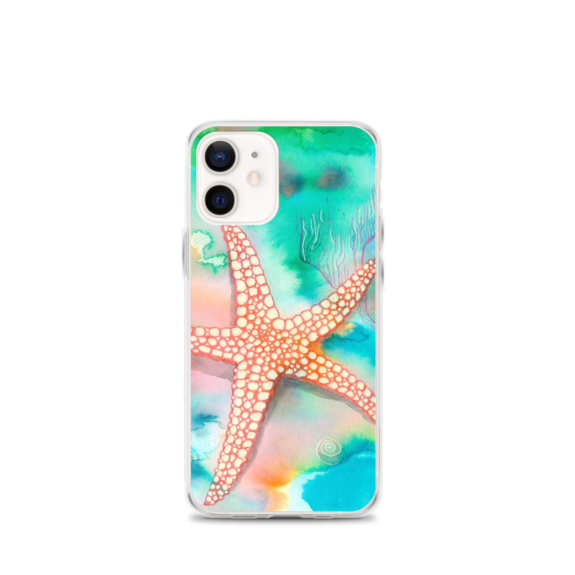 Starfish Clear Case for iPhone® - Aquamarine Design - Artistic Gifts for Women - Art by Artist Tania Herrera from Aquamarine Design Studio