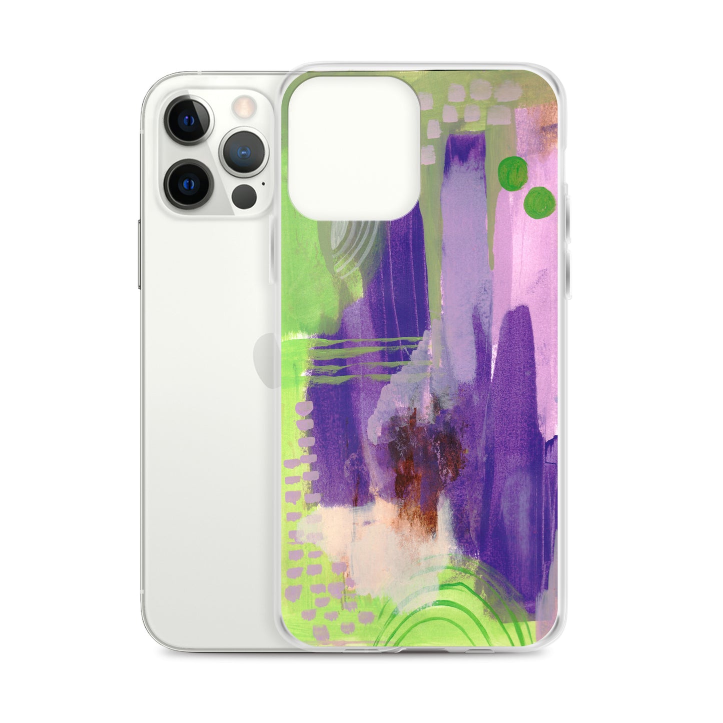 Purple Abstract II Clear Case for iPhone®