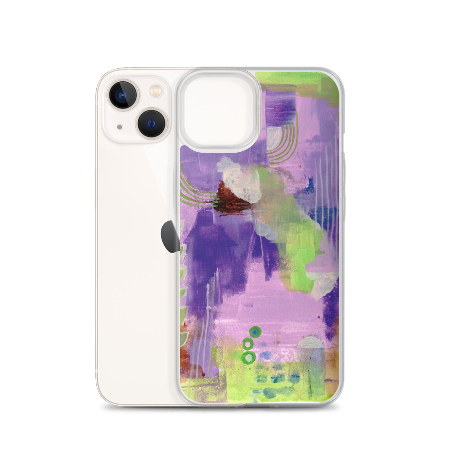 Purple Abstract I Clear Case for iPhone®