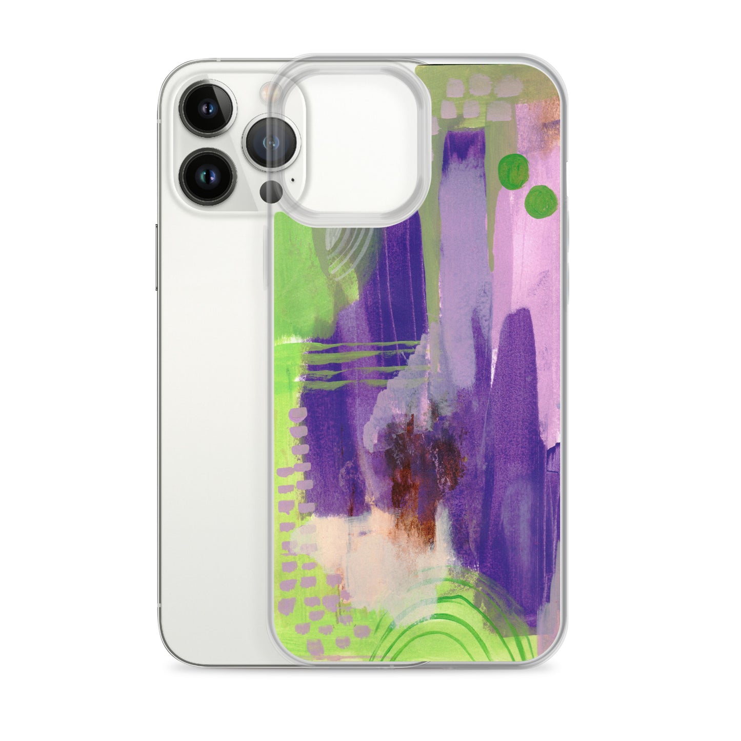 Purple Abstract II Clear Case for iPhone®