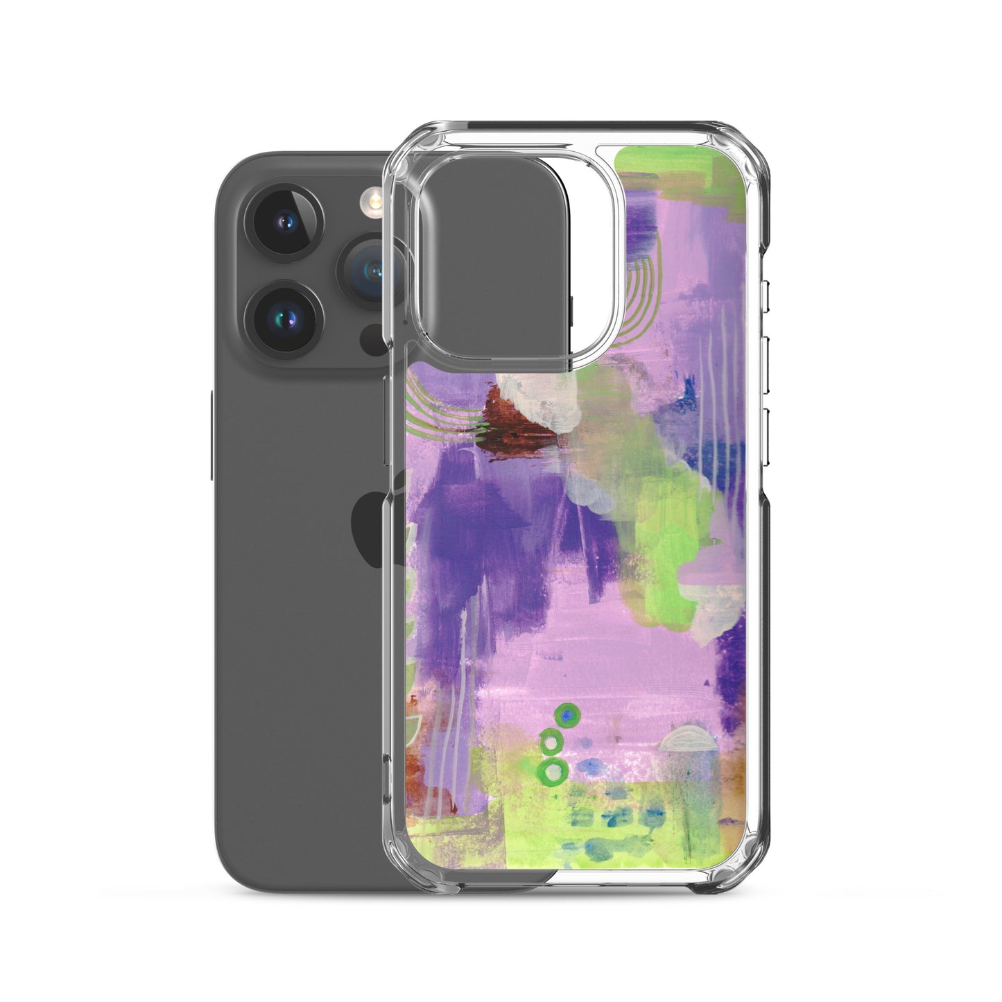 Purple Abstract I Clear Case for iPhone®