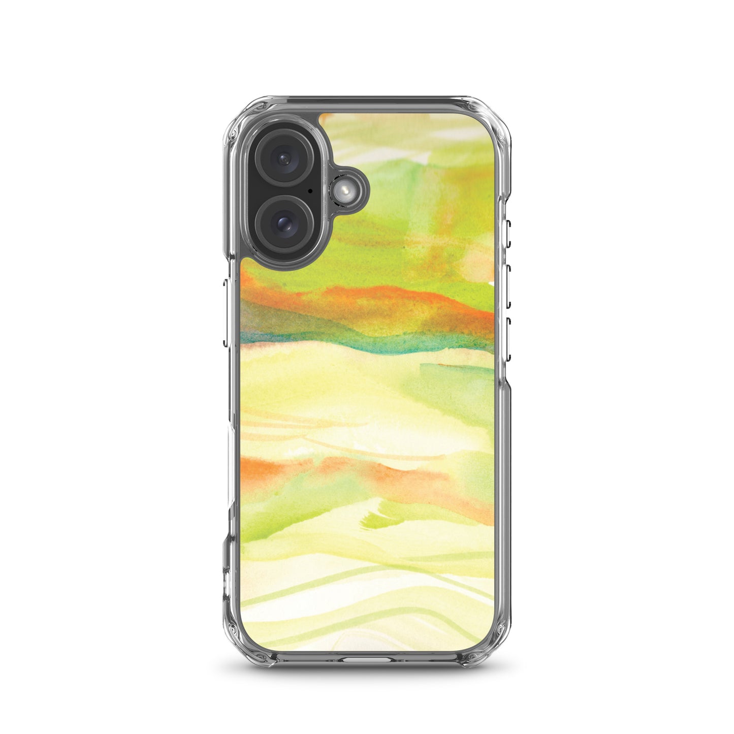 Watercolor Green Landscape Clear Case for iPhone®