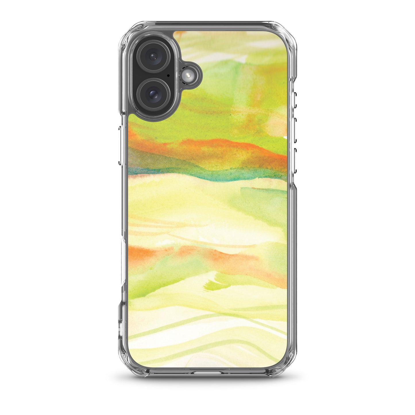 Watercolor Green Landscape Clear Case for iPhone®