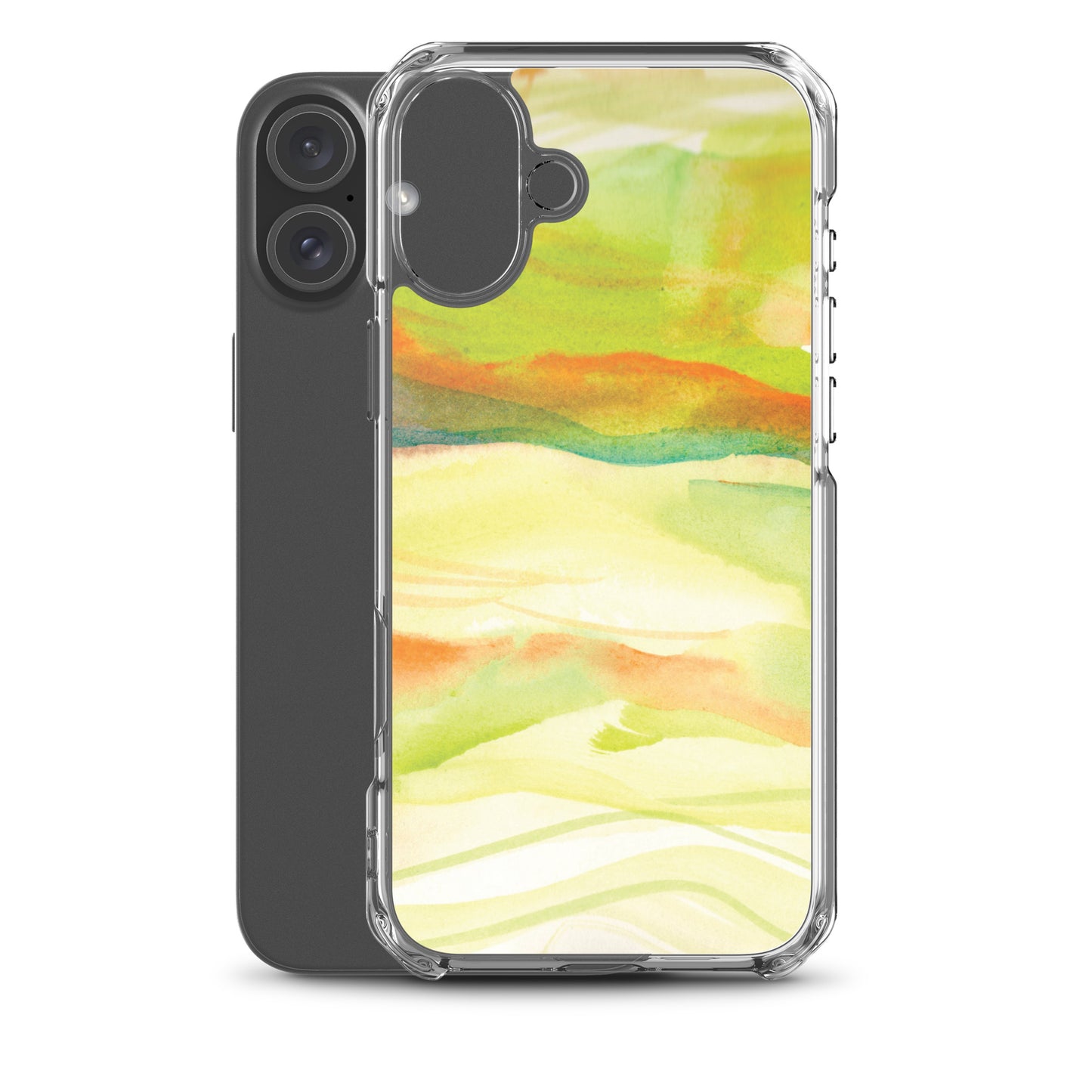 Watercolor Green Landscape Clear Case for iPhone®