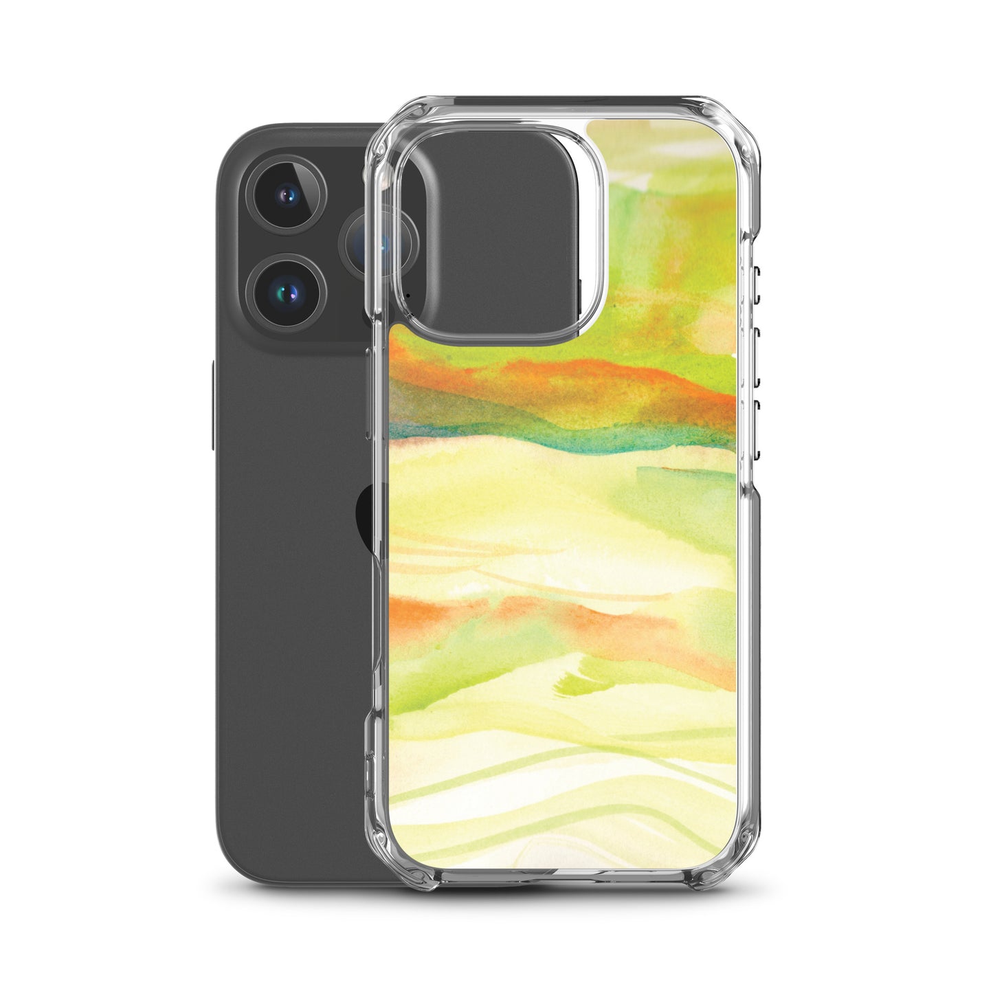 Watercolor Green Landscape Clear Case for iPhone®