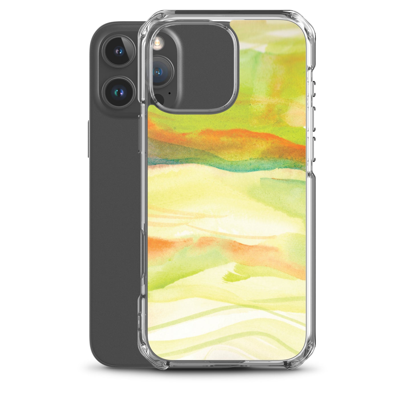 Watercolor Green Landscape Clear Case for iPhone®