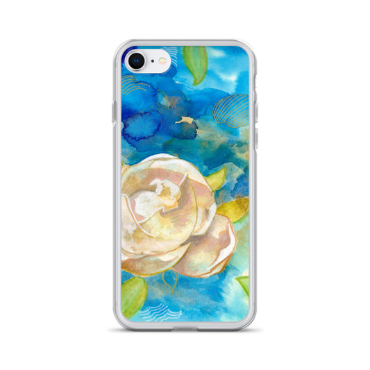 Clear Case for iPhone® - Aquamarine Design - Artistic Gifts for Women - Art by Artist Tania Herrera from Aquamarine Design Studio