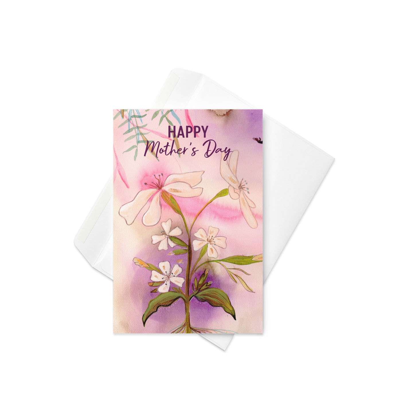 Happy Mother's Day Greeting card - Aquamarine Design - Artistic Gifts for Women - Art by Artist Tania Herrera from Aquamarine Design Studio