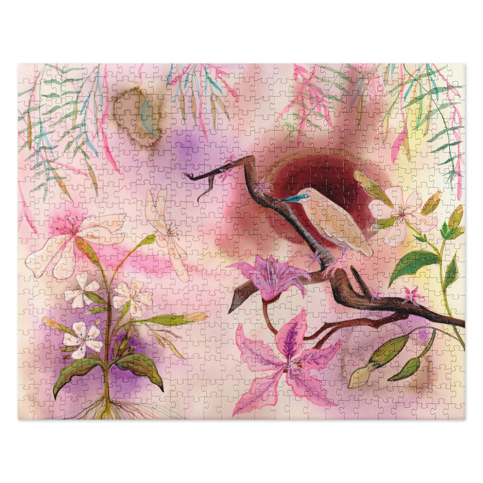 Beautiful Garden Jigsaw puzzle - Aquamarine Design - Artistic Gifts for Women - Art by Artist Tania Herrera from Aquamarine Design Studio