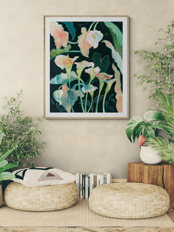 Bouquet of Callas - Art Print