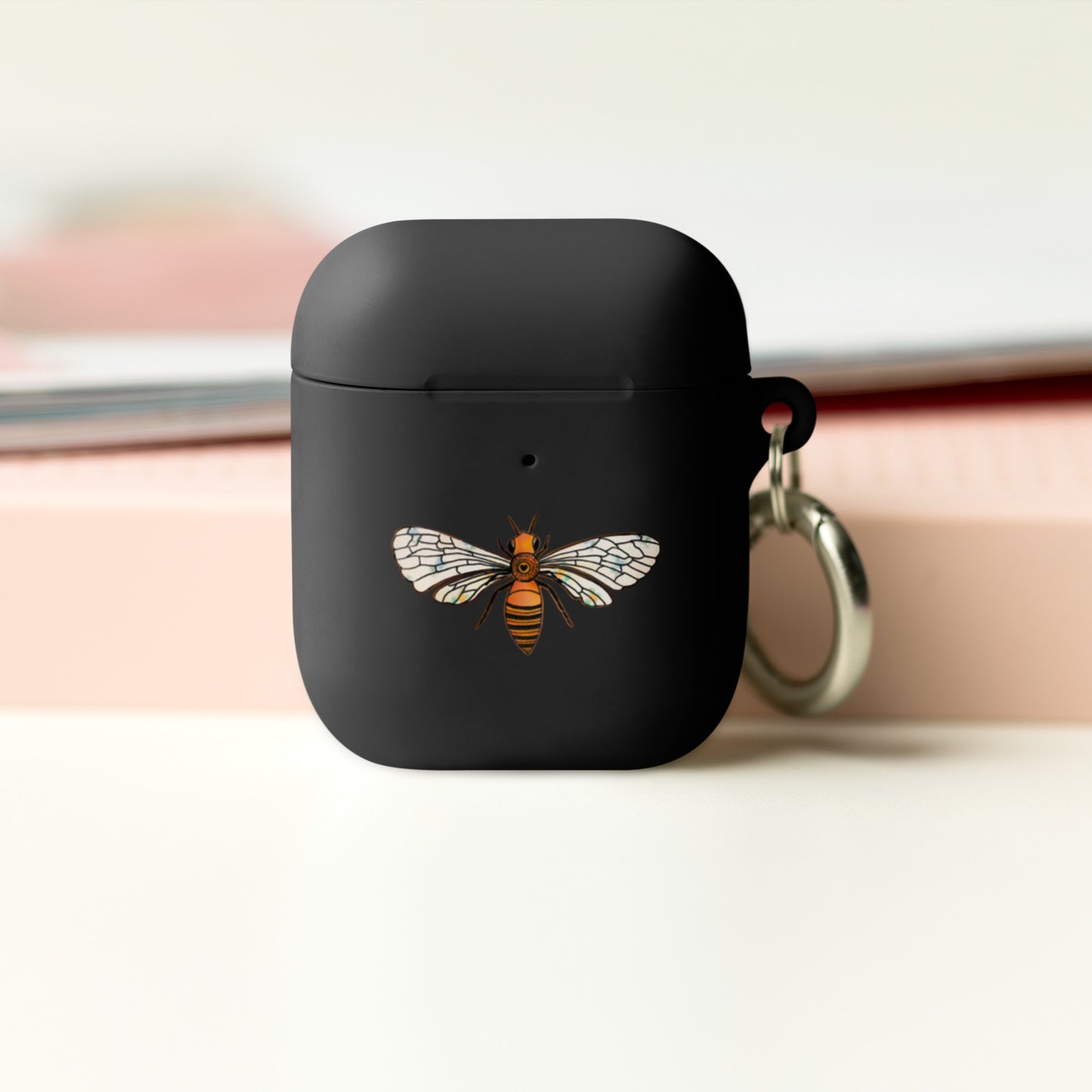 Honey Bee Rubber Case for AirPods® - Aquamarine Design - Artistic Gifts for Women - Art by Artist Tania Herrera from Aquamarine Design Studio