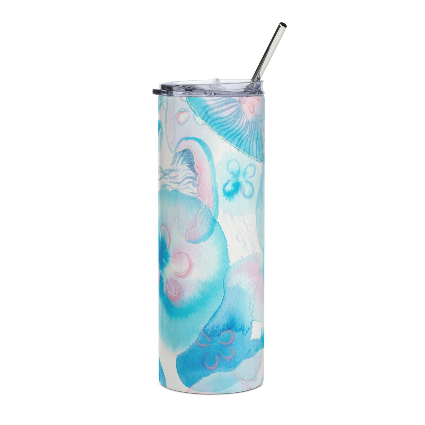 Light Blue Jellyfish Stainless steel tumbler