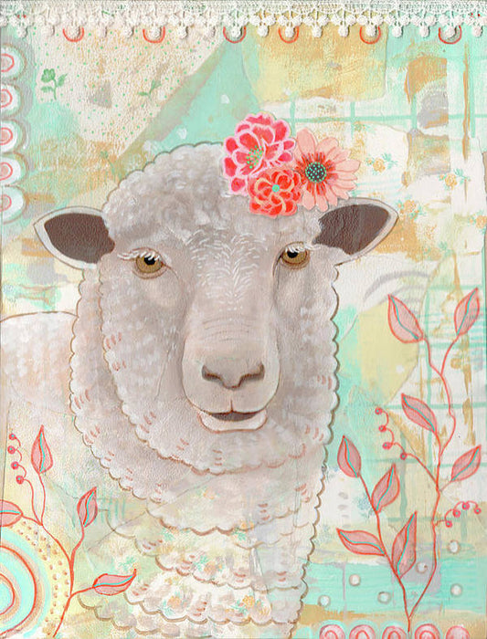 Sweet Sheep - Art Print - Aquamarine Design - Artistic Gifts for Women - Art by Artist Tania Herrera from Aquamarine Design Studio